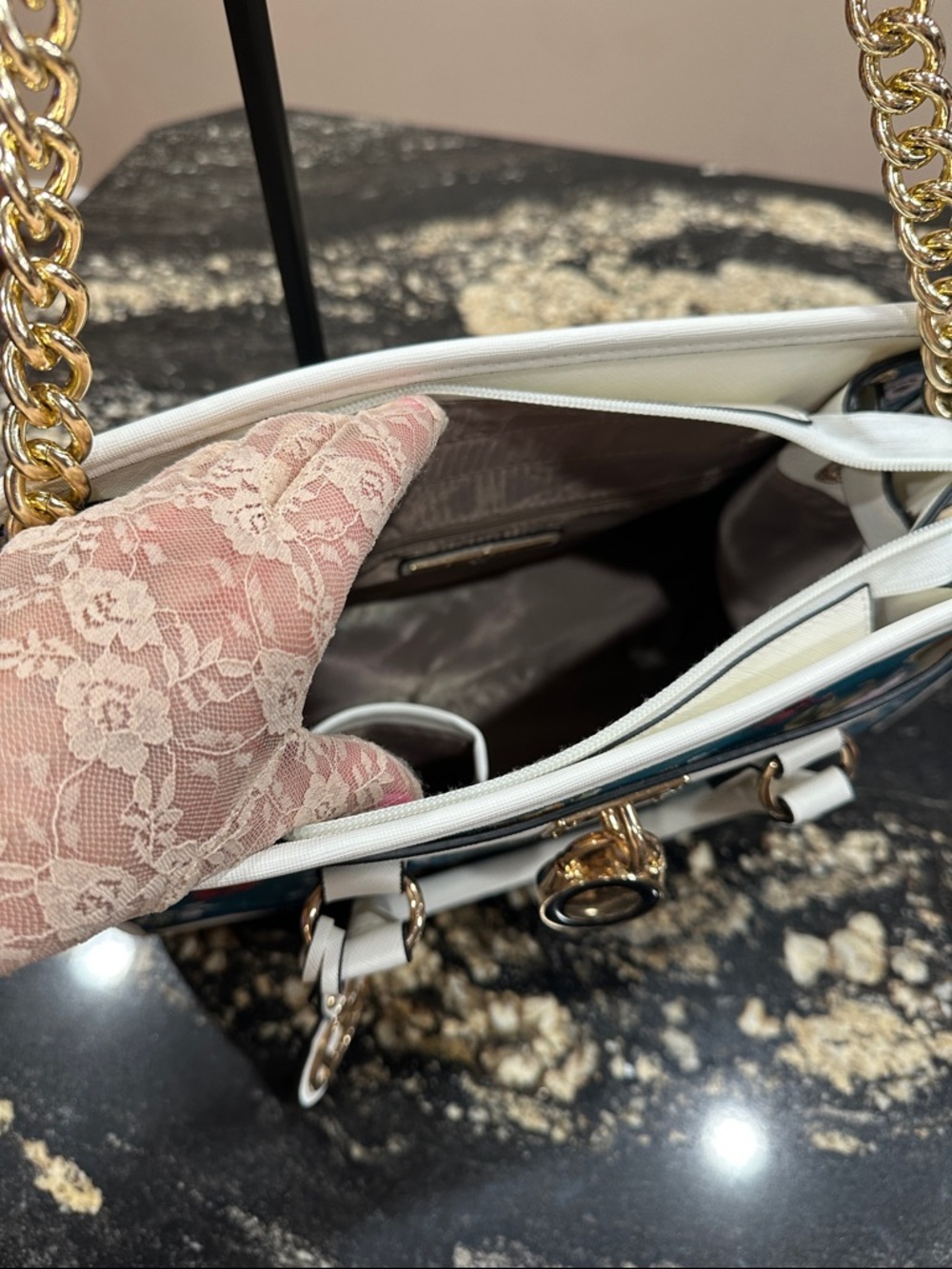 🩵 Dasein Floral Satchel - Picture 5 of 10